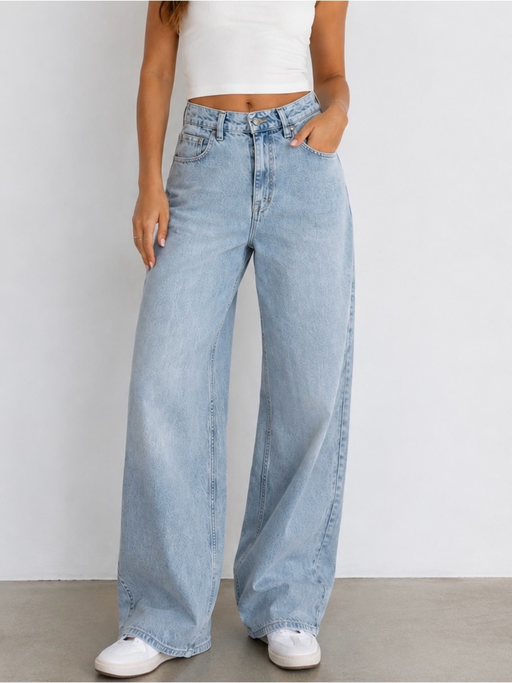 We The Free Light Blue Straight Leg Jeans